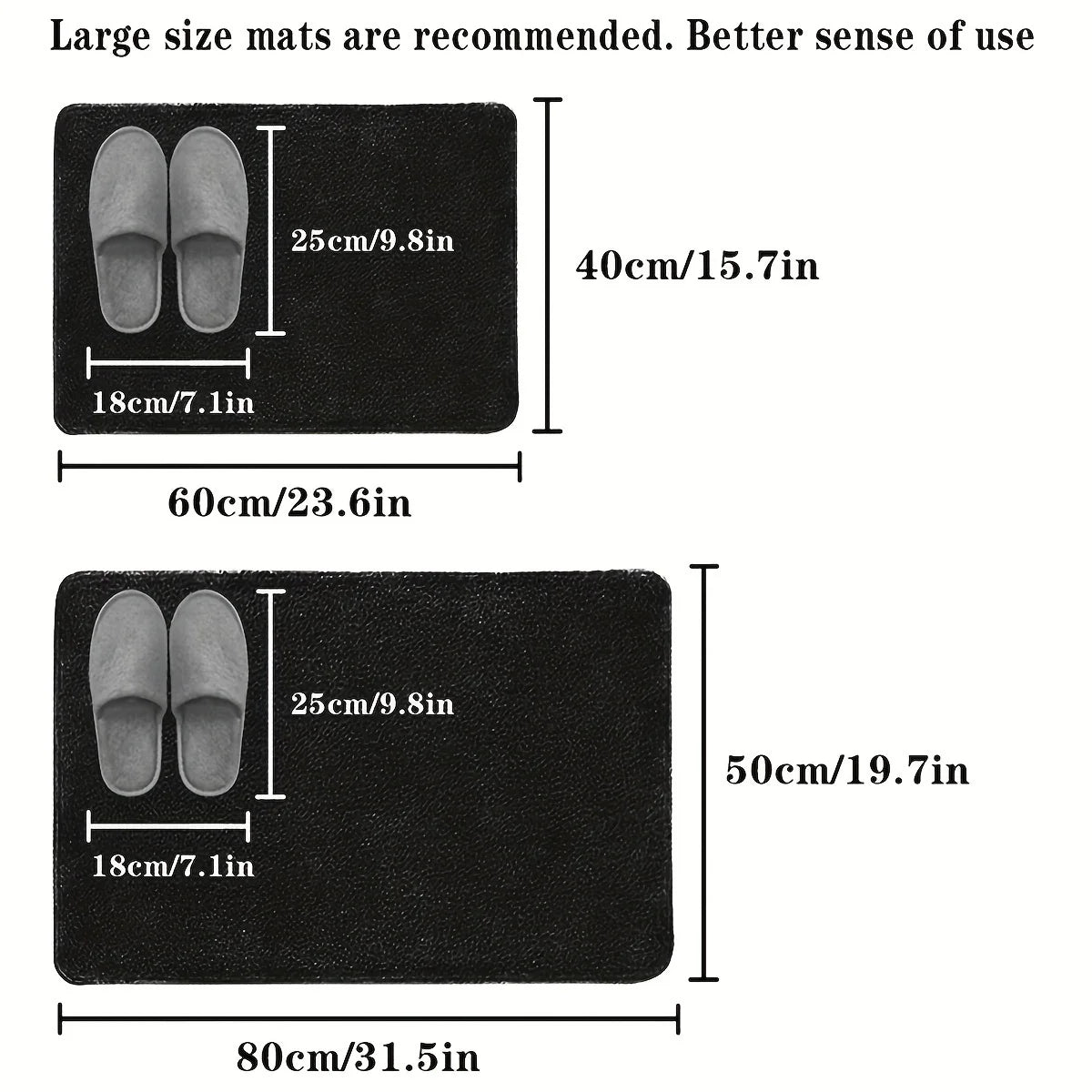 Flannel Bathroom Mat