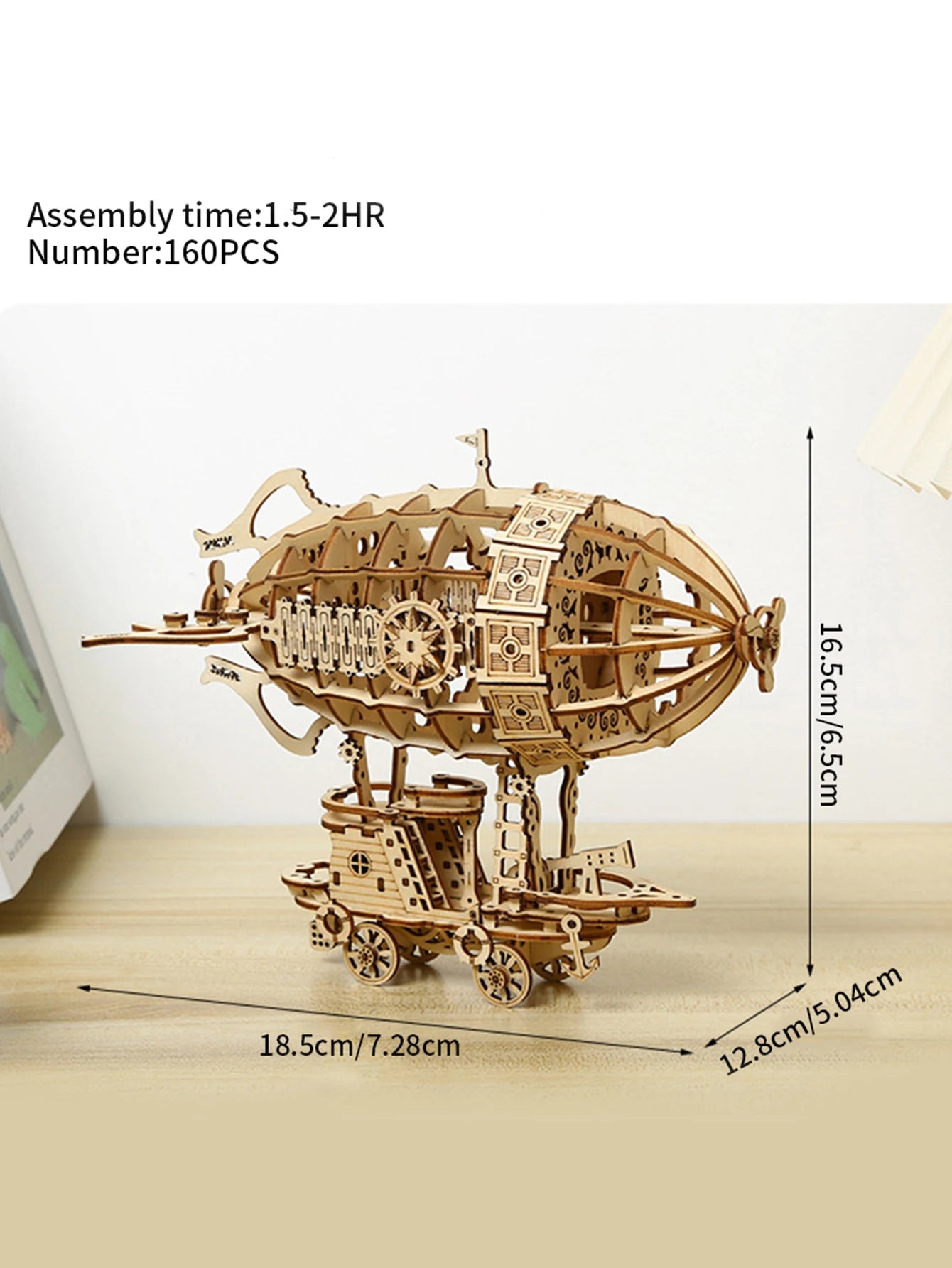 3D Wooden Airship Puzzle